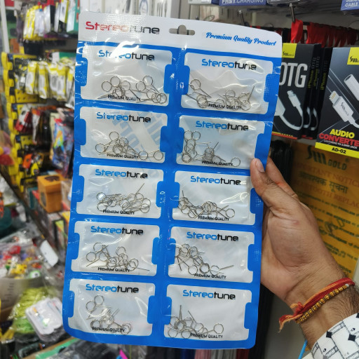 Stere Tune Silver Sim Pin (100 pcs packet)