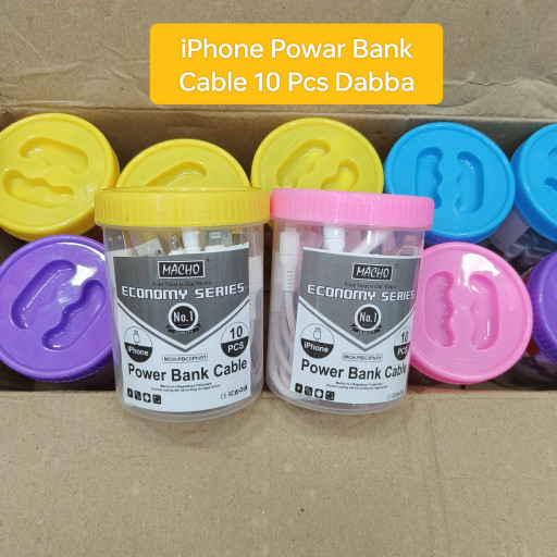 Macho Iphone Powar Bank Cable (10 pcs PK)