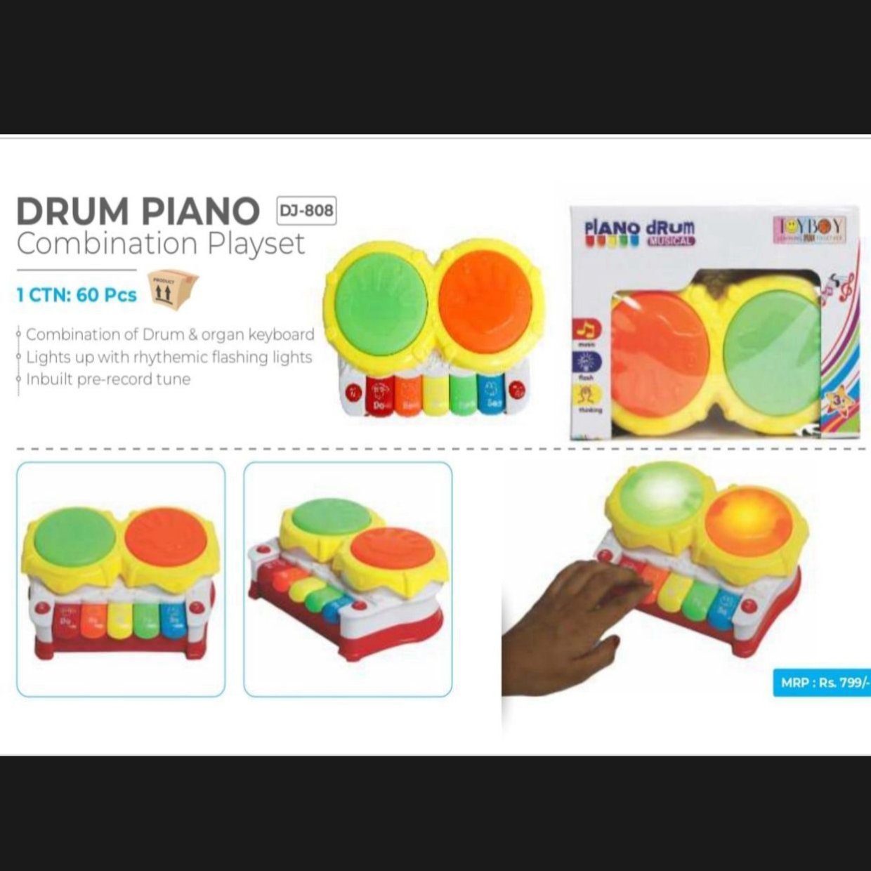 Piano Drum Musical Toy