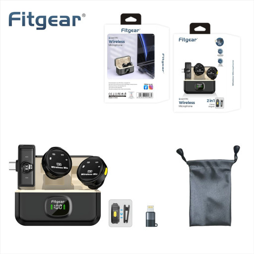 Fitgear FG X6 Megnetic wireless dual mic