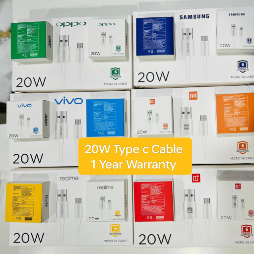 Mix 20W Type c Data Cable 1 Year Warranty