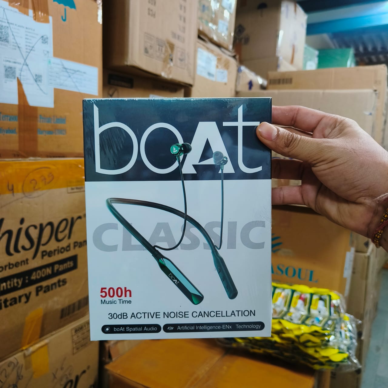 Boat 500H 30DB Wireless Bluetooth Neckband (ES)