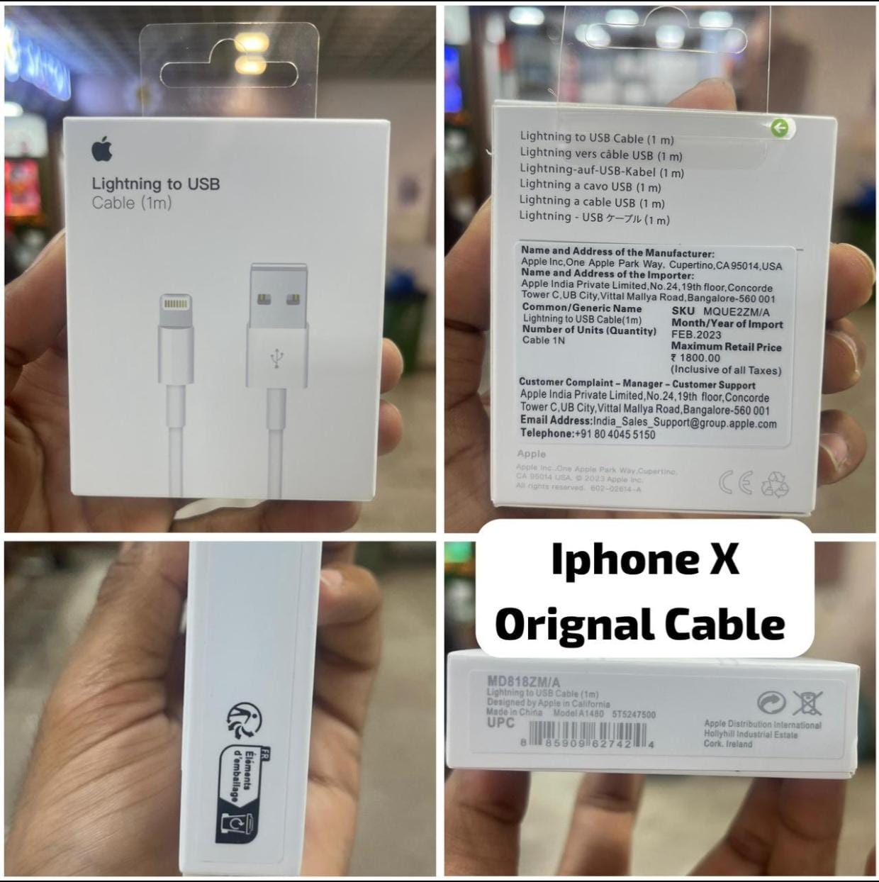 iPhone X Usb To Iphone Cable High Quality