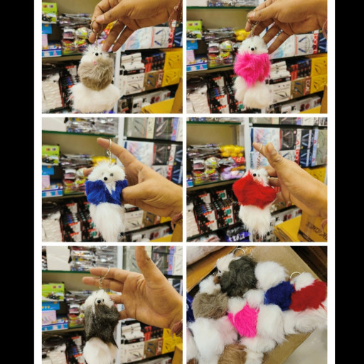 Teddy Fur Keychain