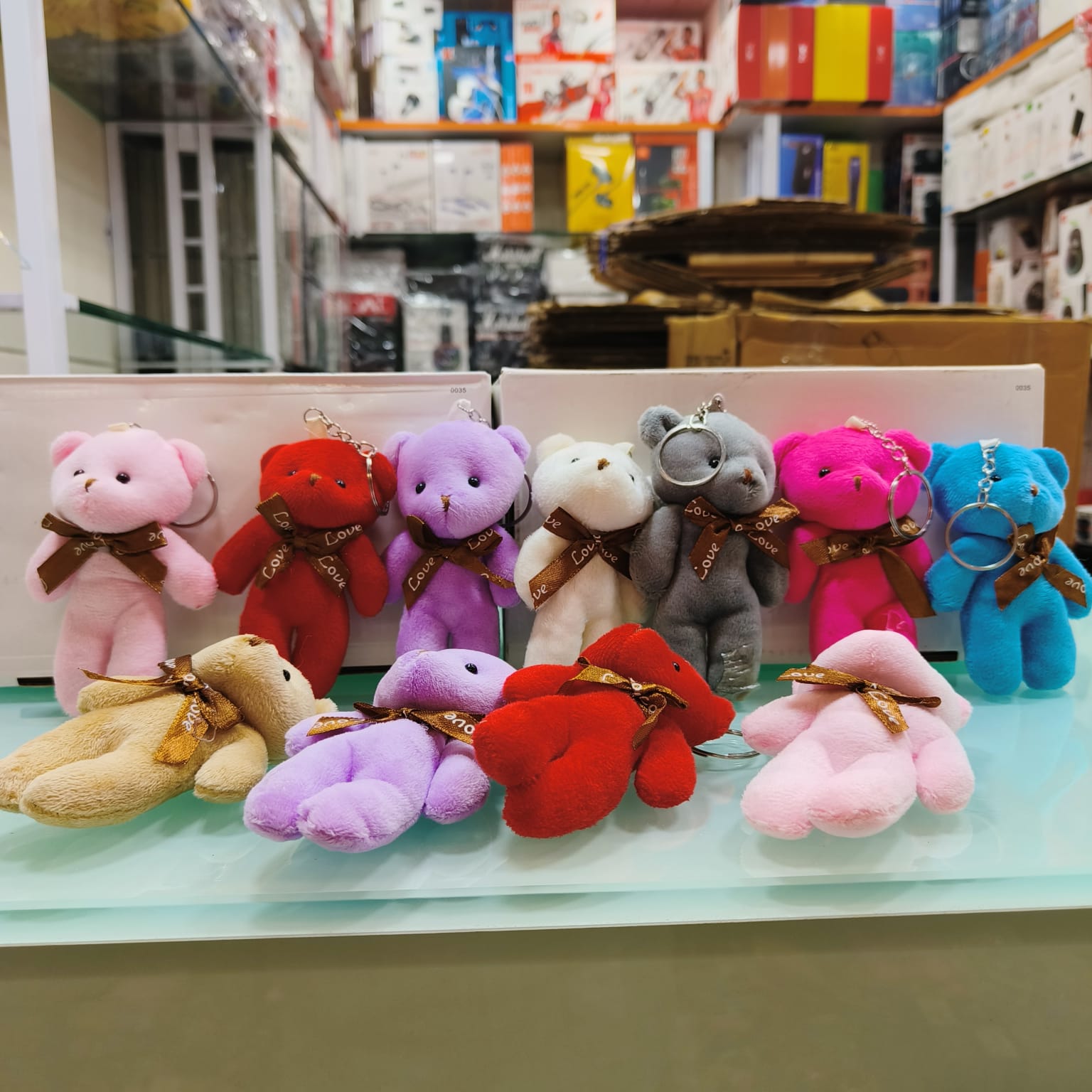 Teddy Bear Soft Toy Keychain / Mini Plush Teddy Keychain