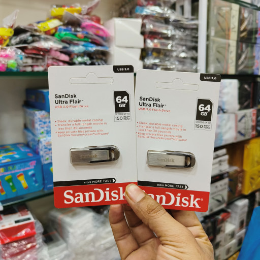 SanDisk Ultra Flair 64Gb Pendrive 1 Year Warranty