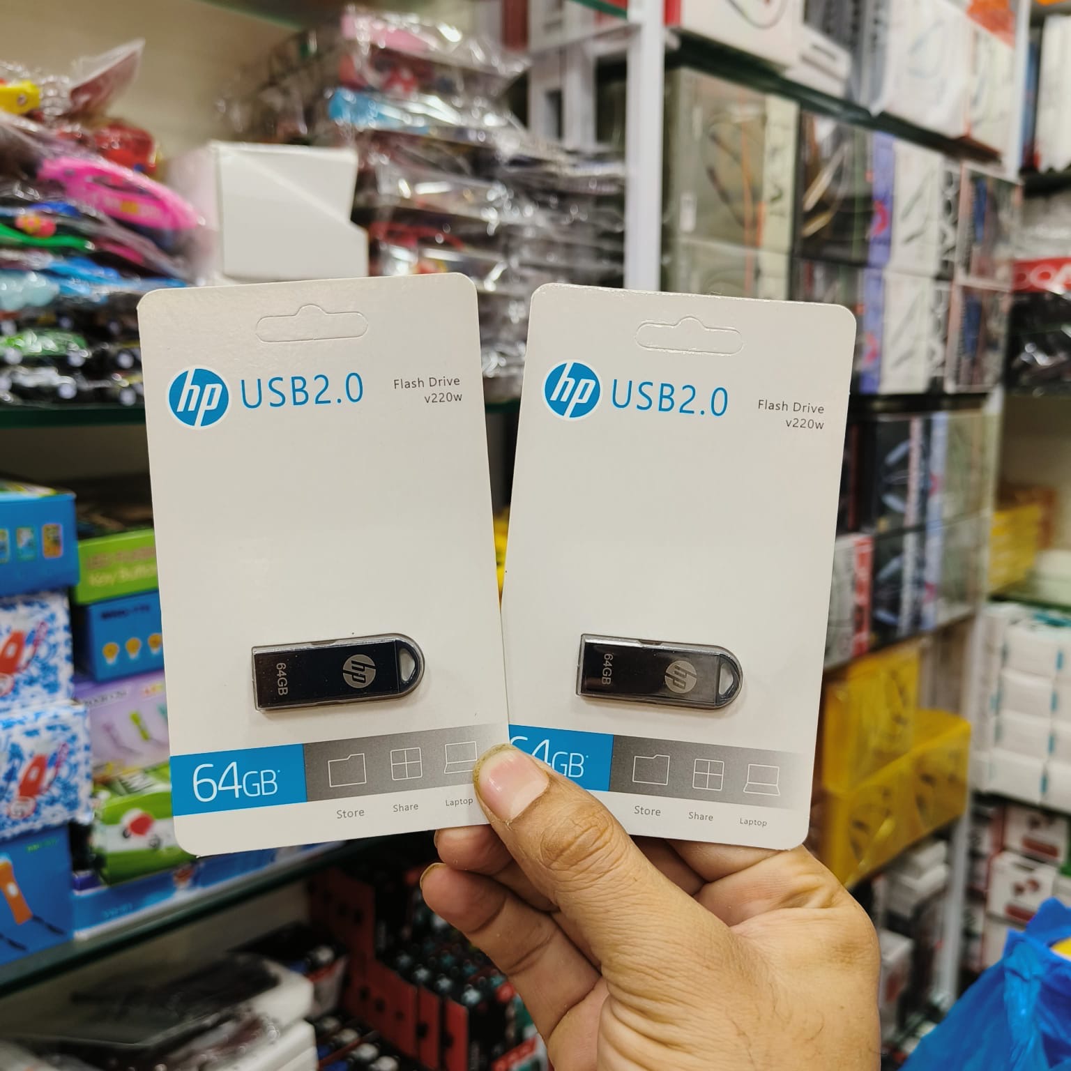 Hp 64Gb Metal Pendrive 1 Y Warranty