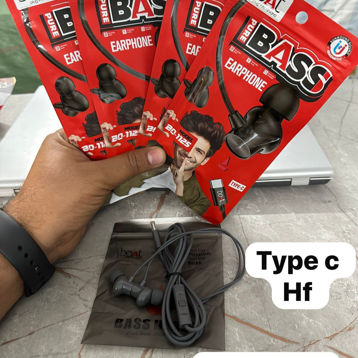 Boat 1125 Megnetic Type c Earphone