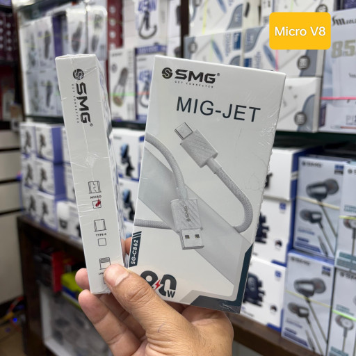 SMG CB62 80W Usb To Micro V8 Data Cable 1 Year Warranty
