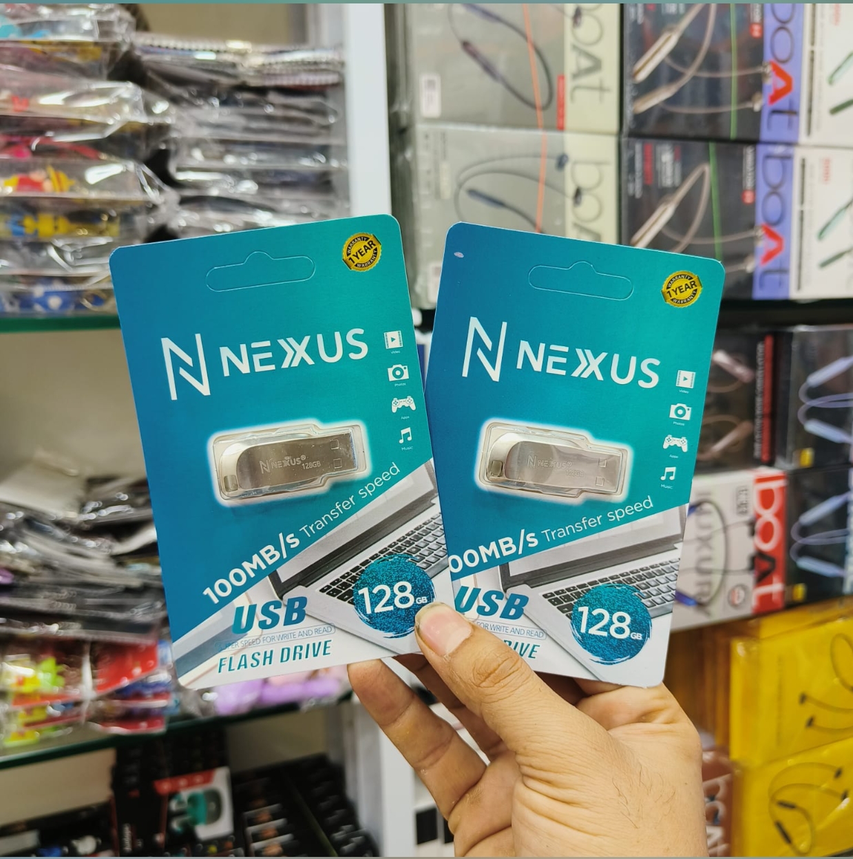 Nexus 128Gb Metal Pendrive 1 Year Warranty