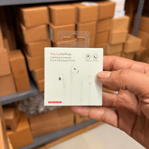 Pop-Up Wired EarPods Lightning Connector Earphone