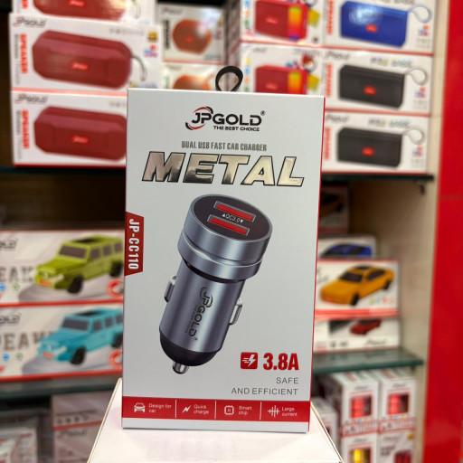JP GOLD JP-CC110 Metal Dual USB Fast Car Charger [1Y]