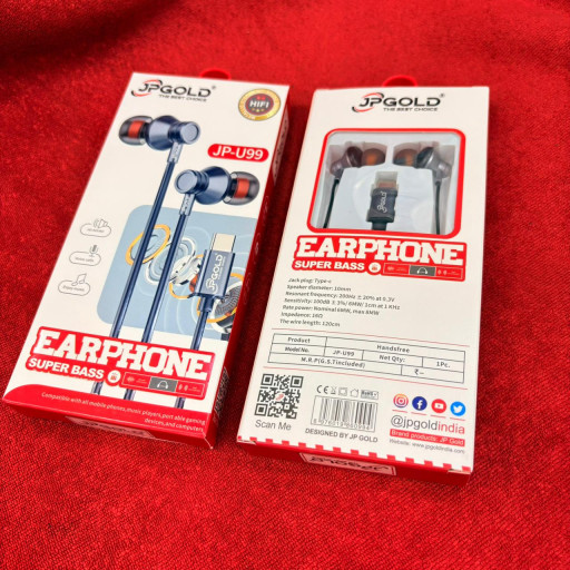 JP GOLD JP-U99 Type-C Super Bass Earphone
