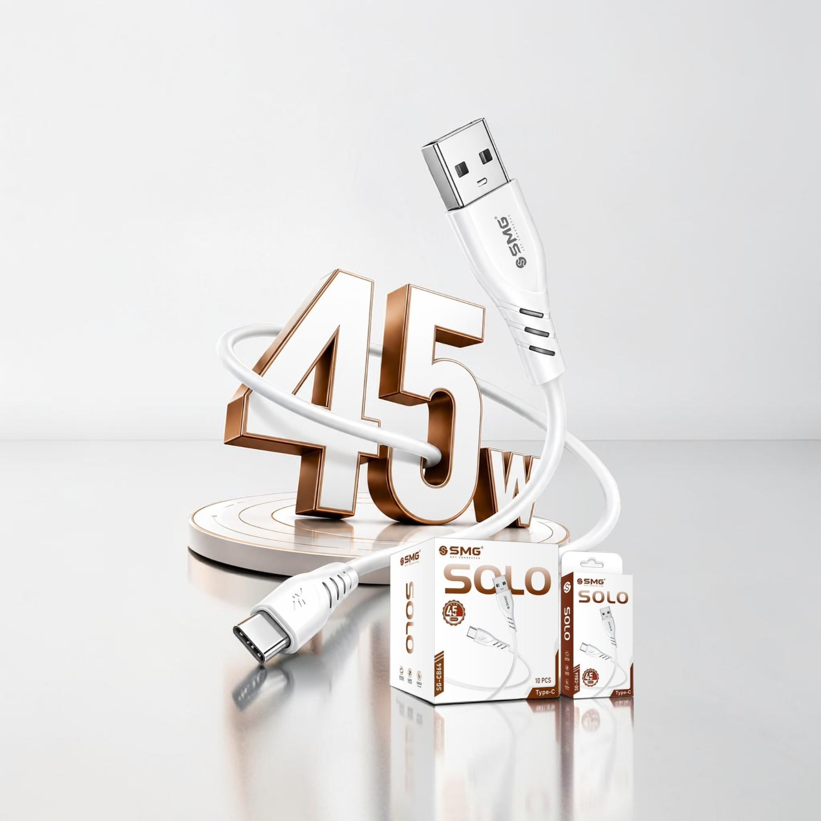SMG CB64 SOLO Type c 45W Cable 1 Year Warranty