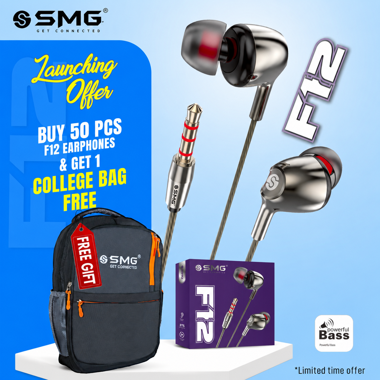 SMG F12 3.5MM Champ Earphone