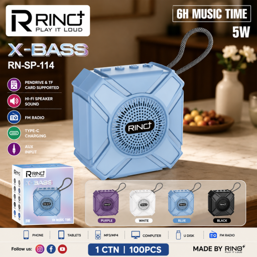 RINO X BASS Wireless Bluetooth Speaker