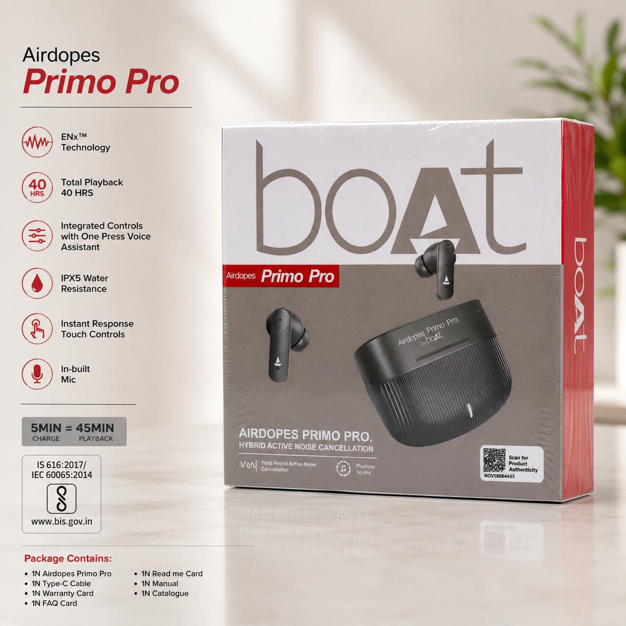 BOAT PRIMO PRO Ear Buds