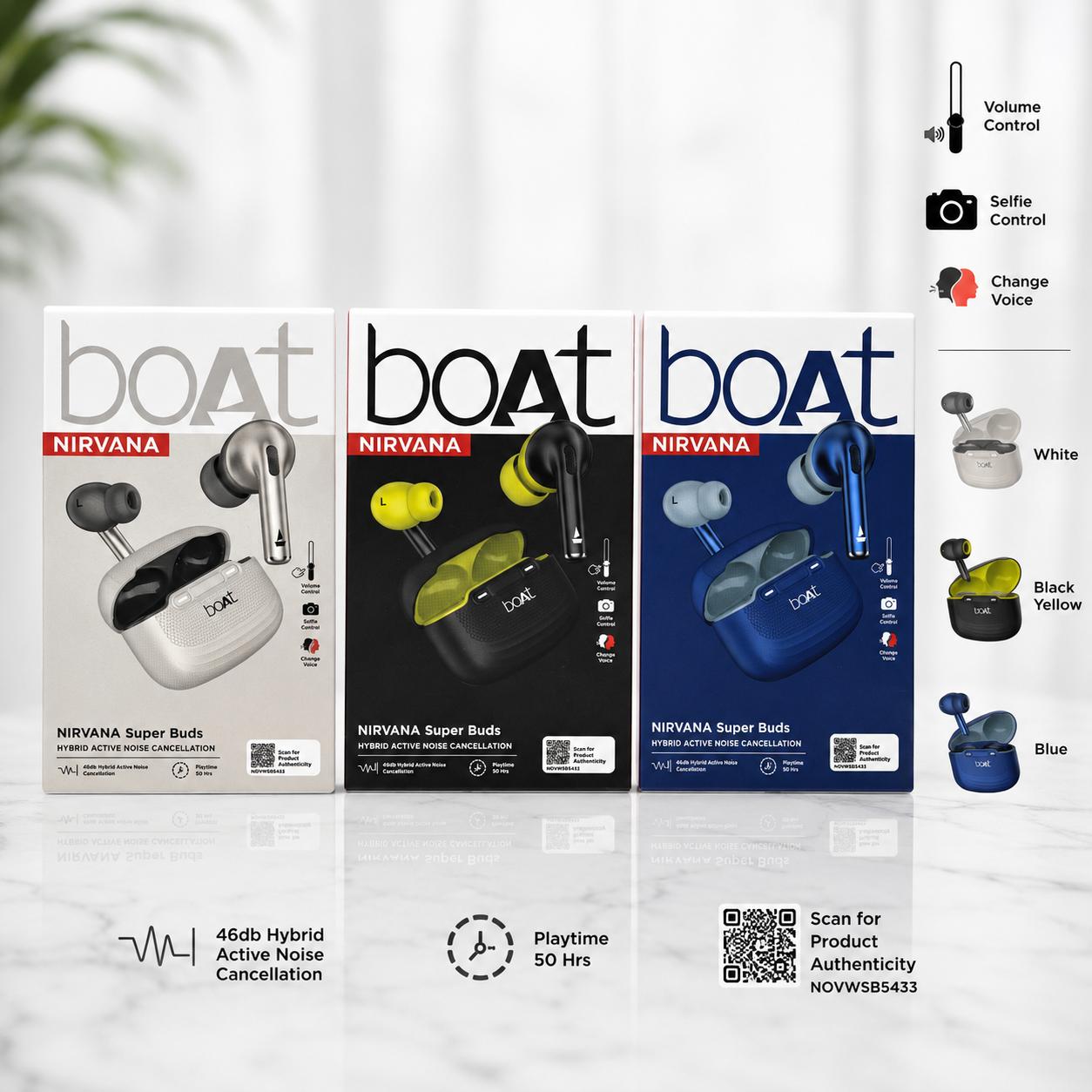 BOAT NIRVANA SUPAR BUDS Ear Buds