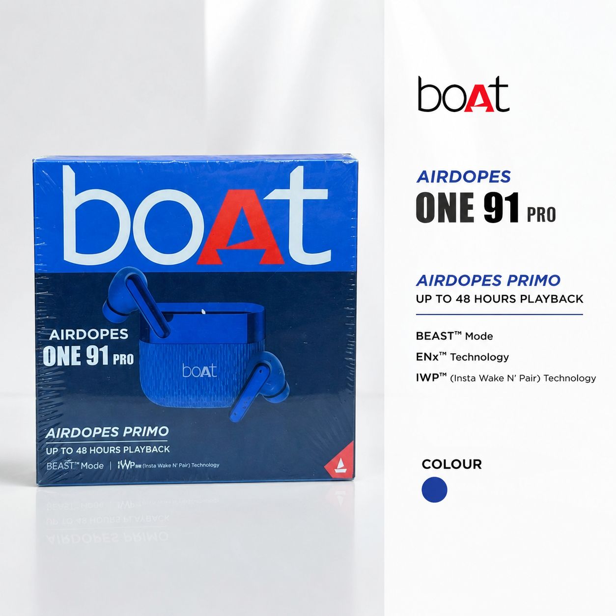 BOAT AIRPODS ONE 91 Pro Ear Buds Hard Packing
