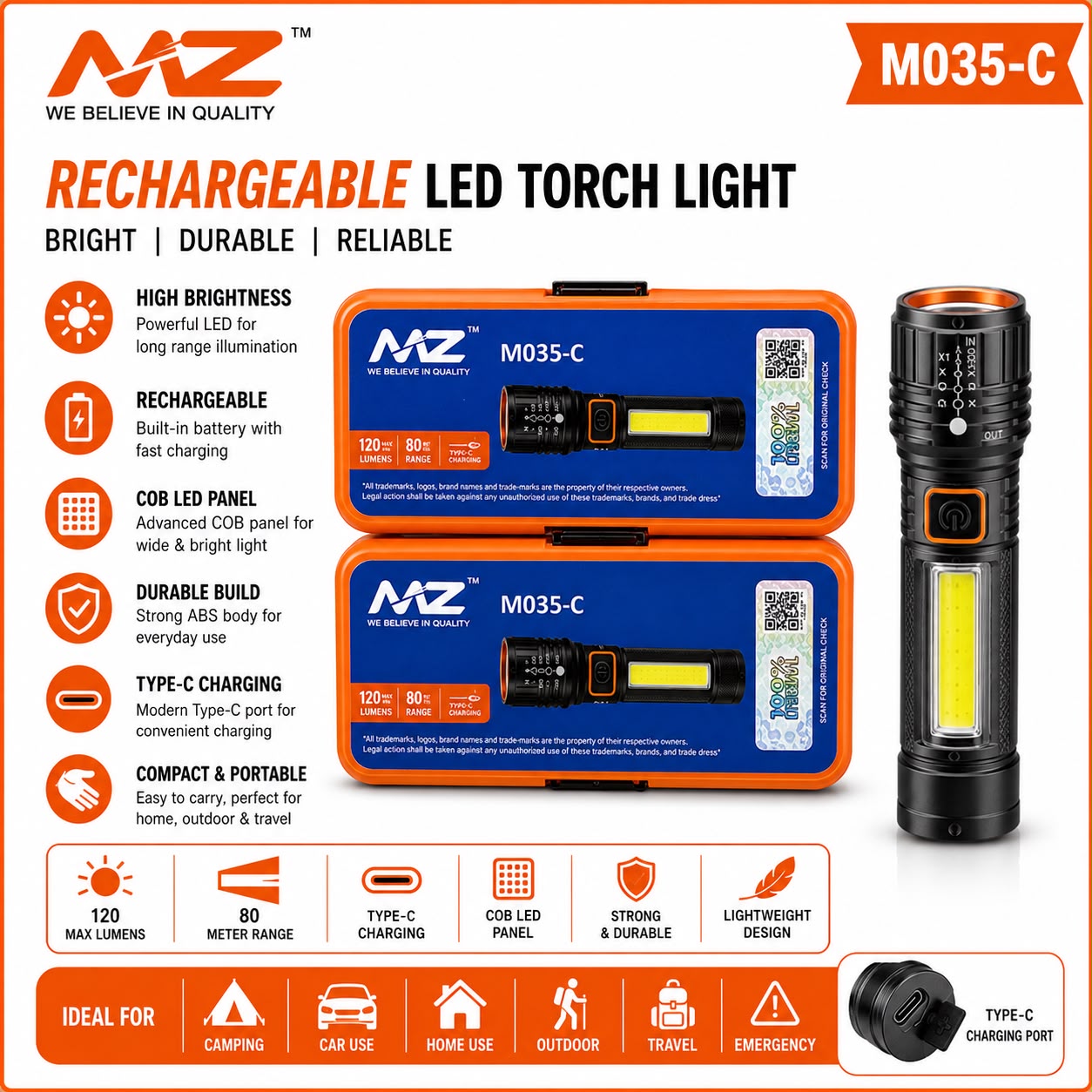 MZ M035C High Quality Torch