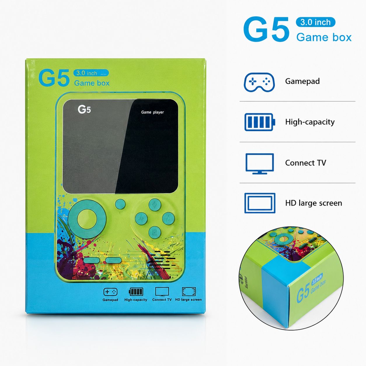 G5 3.0 Inch Handheld Game Console