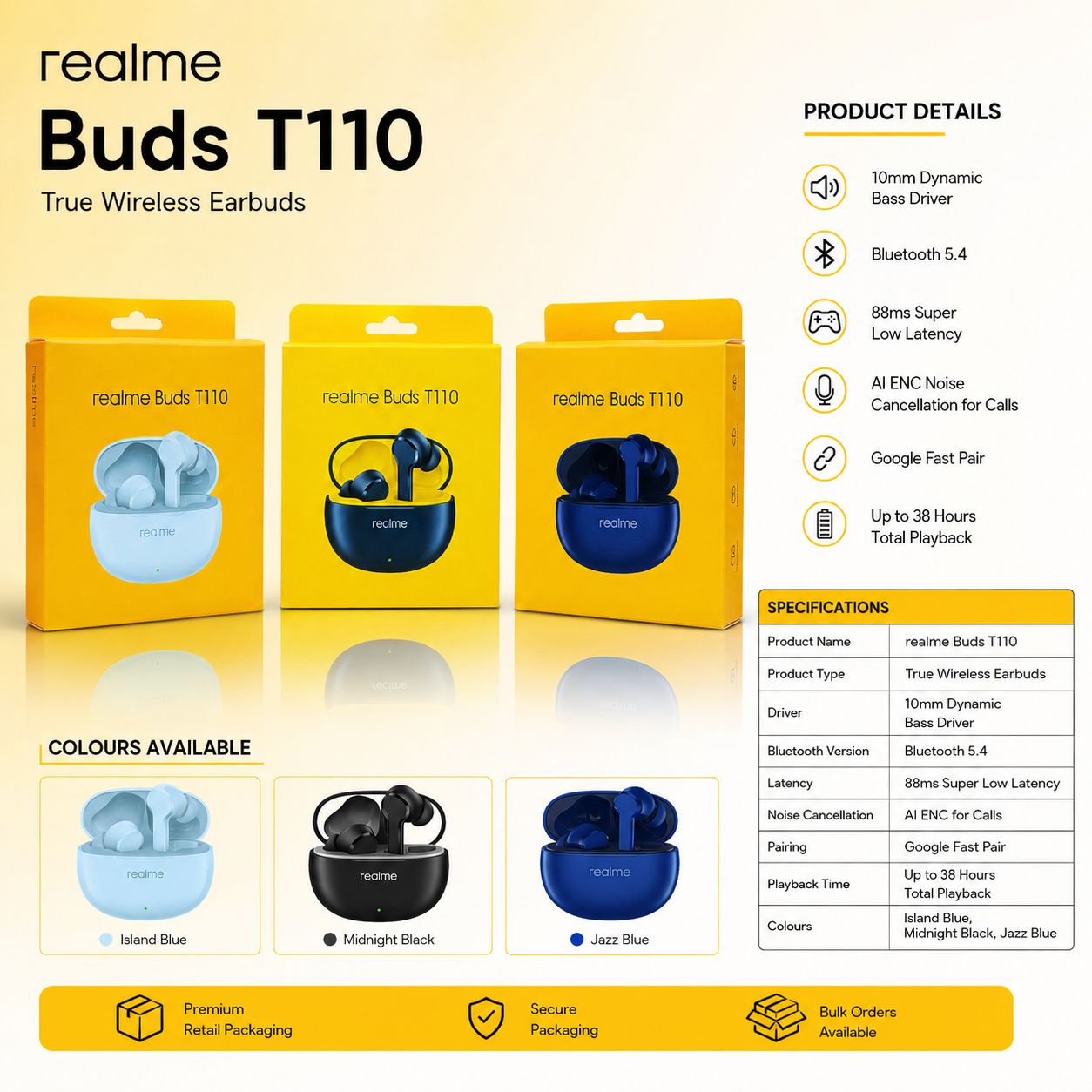 Realme T110 Ear Buds
