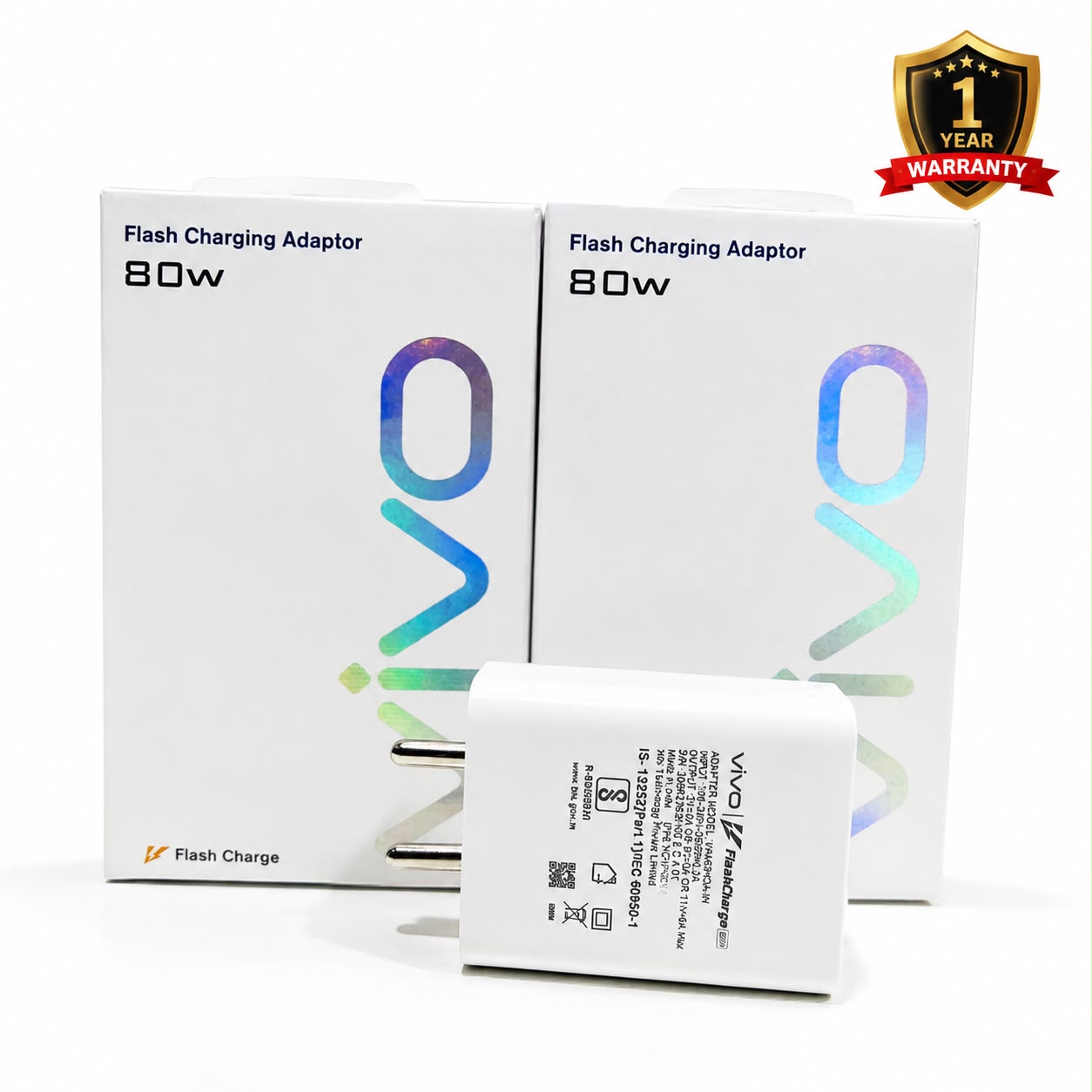 Vivo 80W Charging Adafter 1 Year Warranty