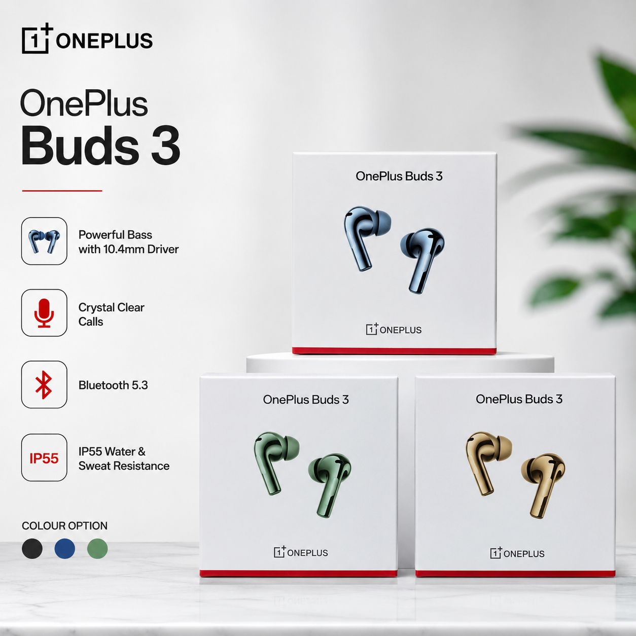 One Plus Buds 3 Wireless Bluetooth Ear buds