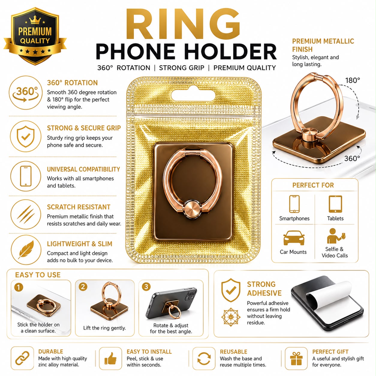 Metal Mobile Ring