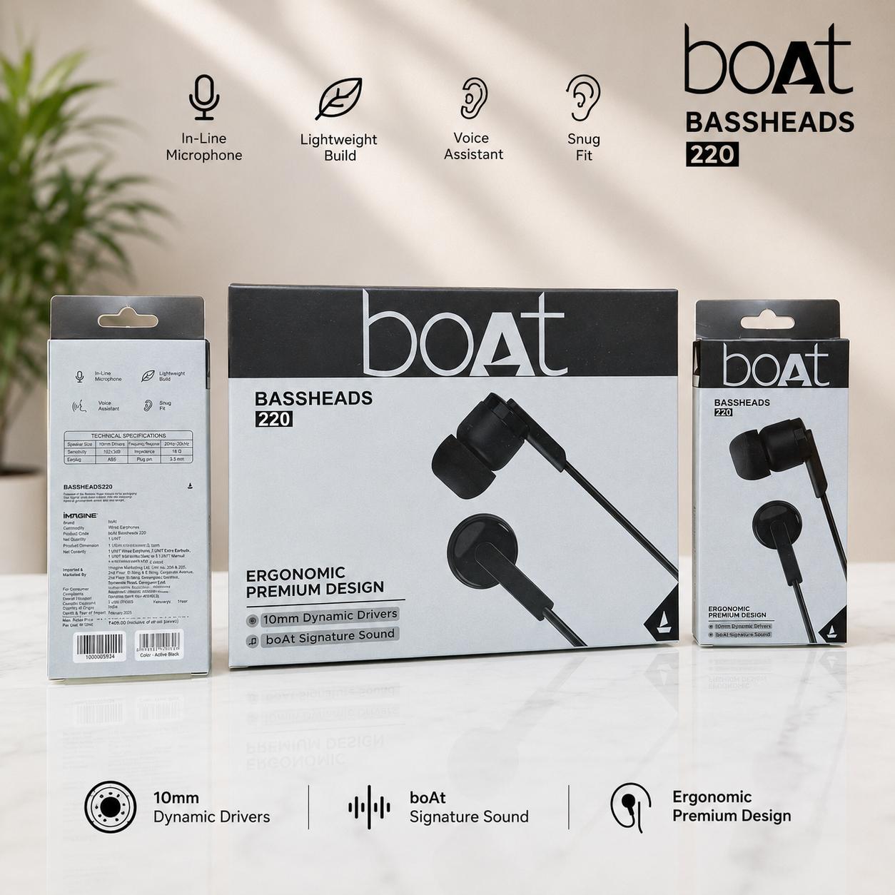Boat 220 3.5MM Champ Earphone