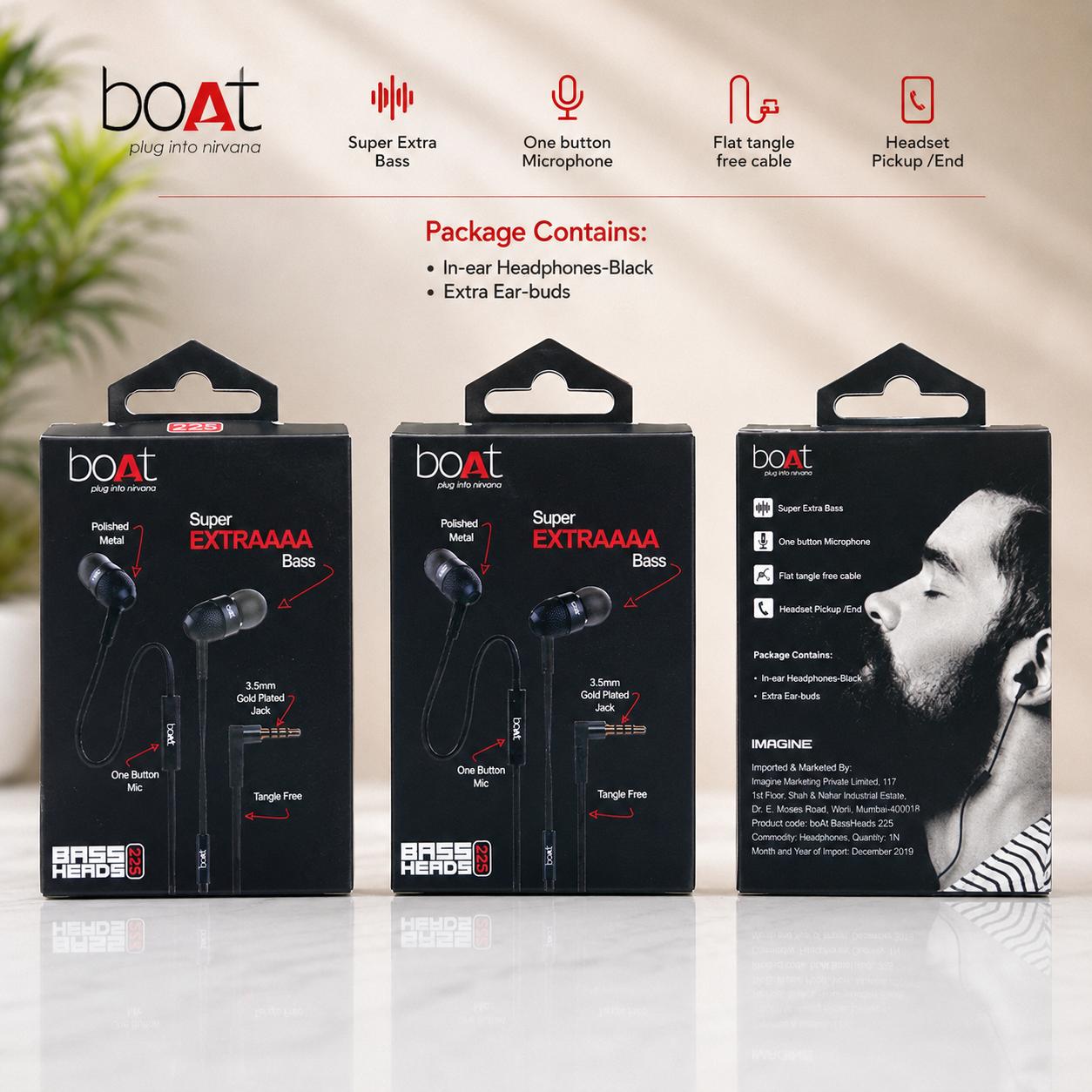 Boat 225 Metal Wired Champ Earphone
