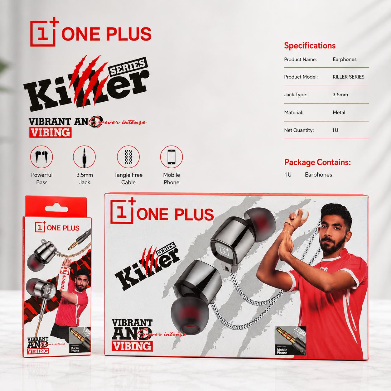 One Plus Killer Champ Box Packing Earphone
