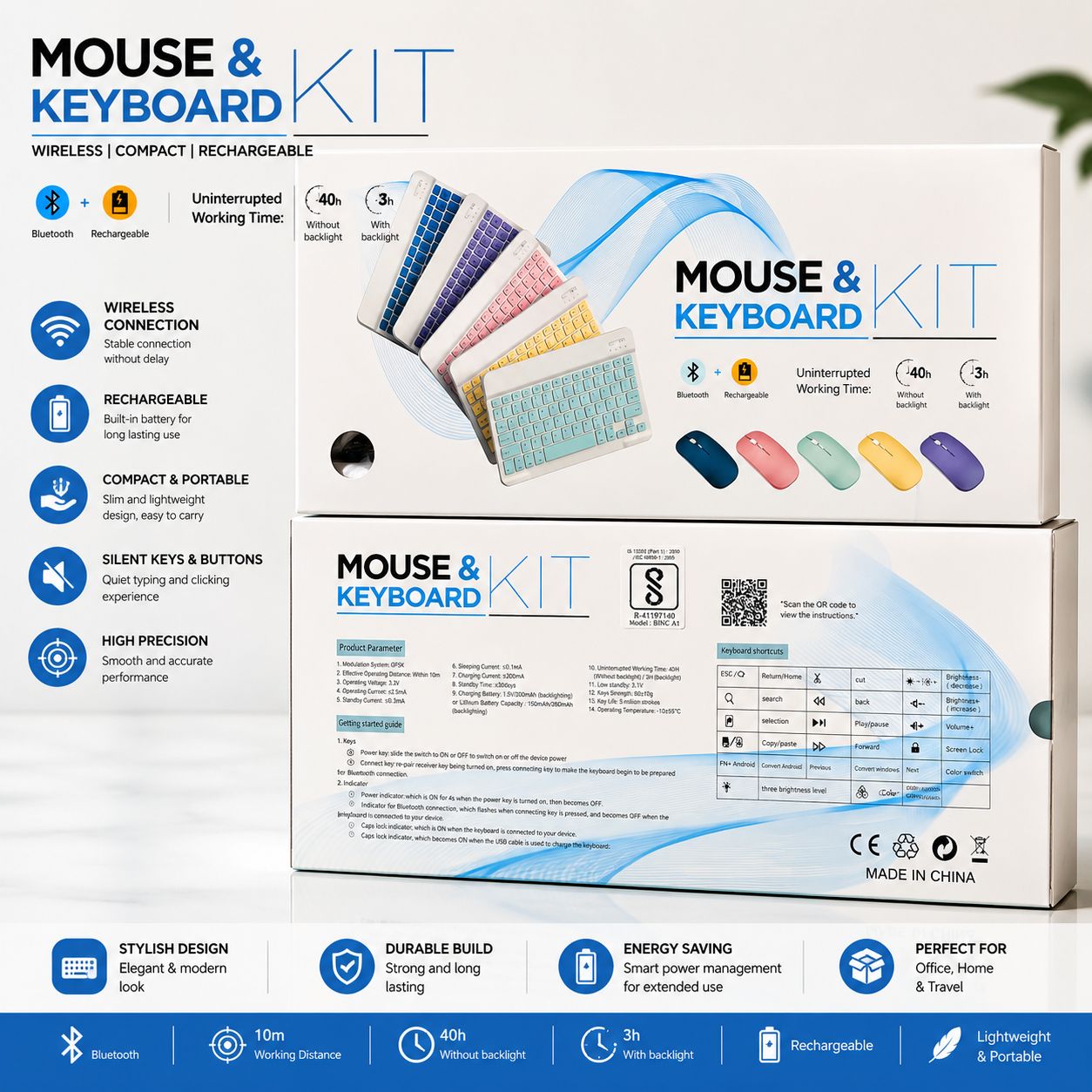 Wireless Mouse & Keyboard Kit