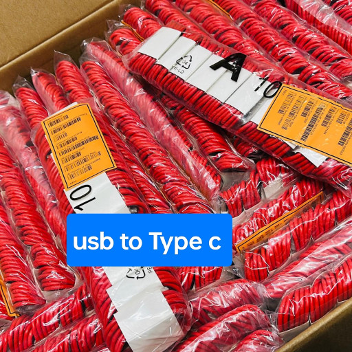 A10 USB to Type C Red Cable