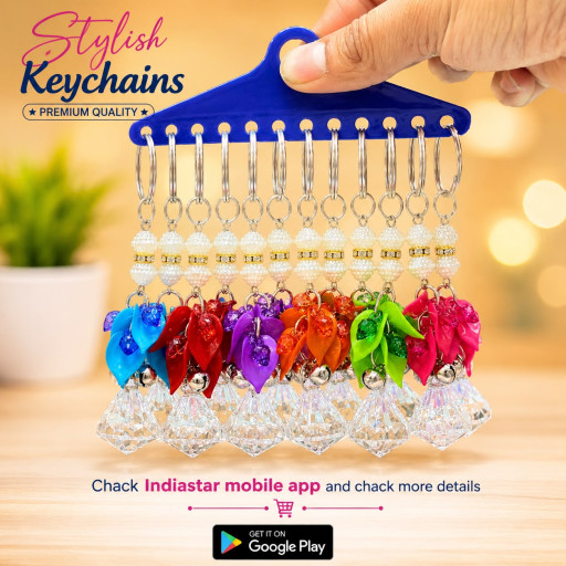 Crystal Diamond Pearl Keychain K4