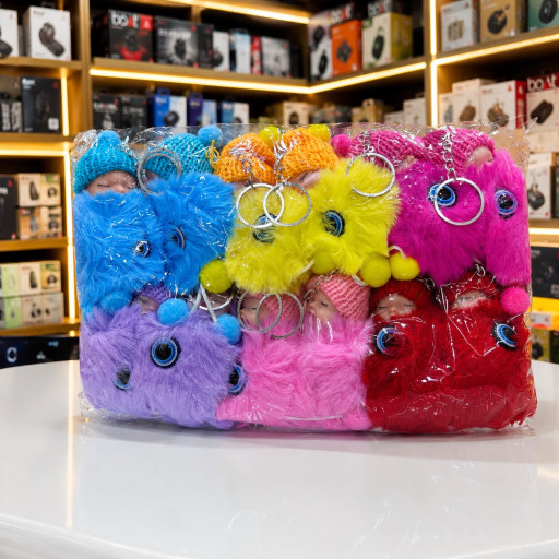 Colorful Fur Bag Charm