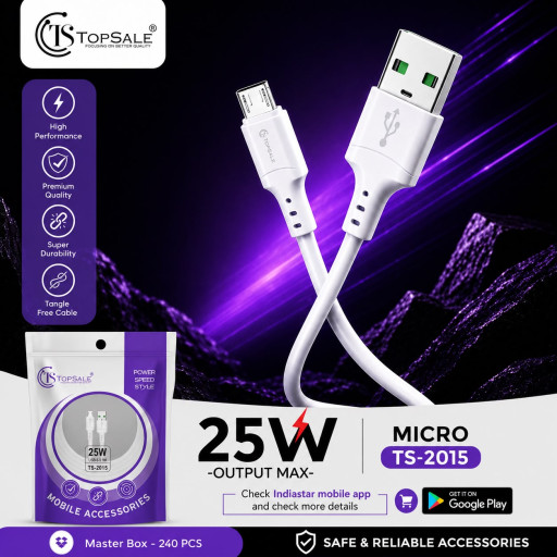 TopeSale 2015 Micro V8 25W Cable