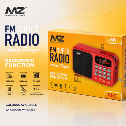 MZ M7 Rec Wireless Bluetooth With Fm Speaker