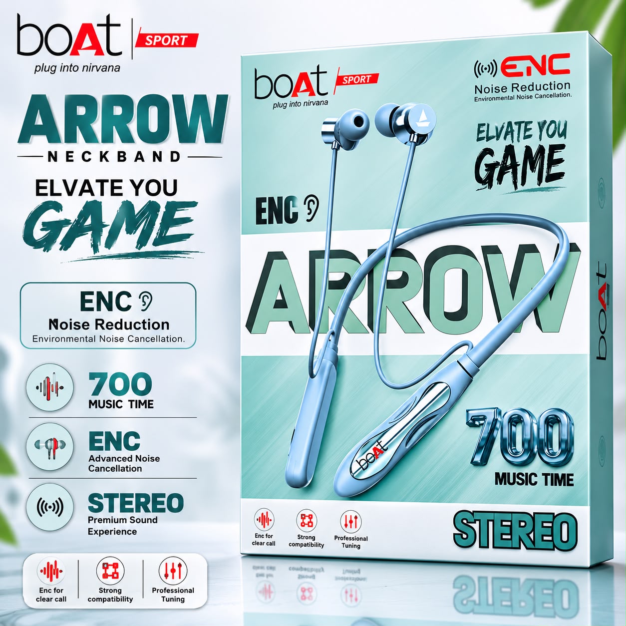 Boat Arrow 700H Wireless Bluetooth Neckband