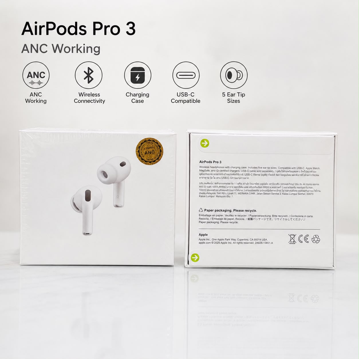 AirPod Pro3 ANC Warking Ear Buds