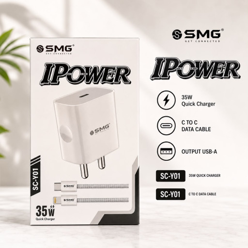 SMG Y01 IPowar 35W Type c To Type c Charger 1Y Warranty