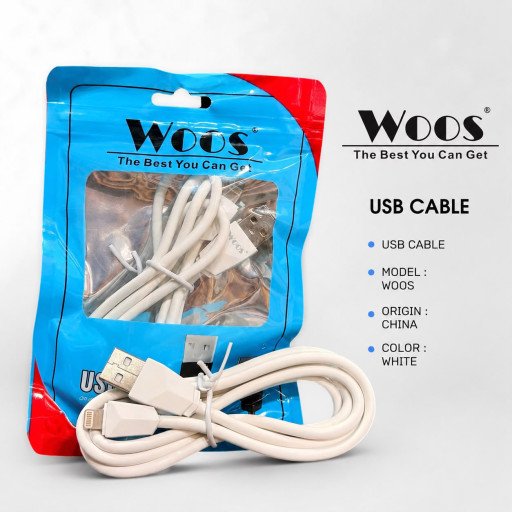 Woos IPhone 2.4A Data Cable With Poly Packing