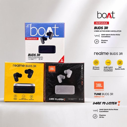 Boat Realme JBL Buds 3R Ear Buds Hard Packing