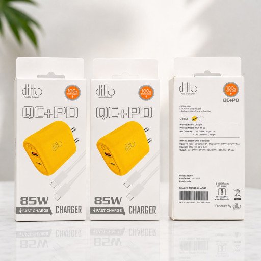 Ditto 85W PD+QC Mobile Charger Premium Quality