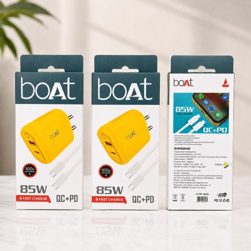 Boat 85W PD+QC Mobile Charger Premium Quality