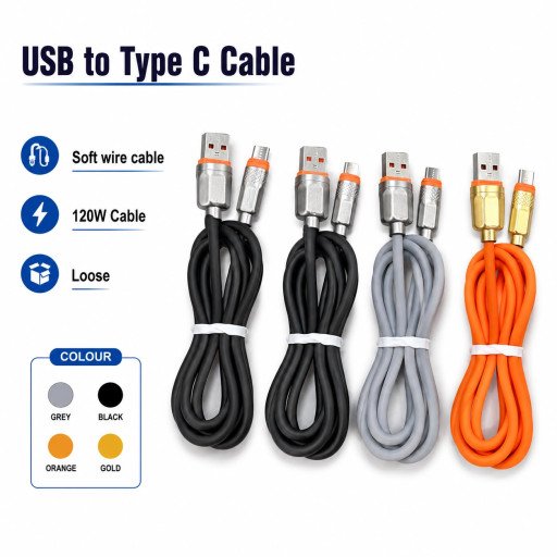 Usb To 120W Soft Wire Type c  Cable(Loose)