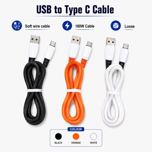 Usb To 180W Soft Wire Type c  Cable(Loose)