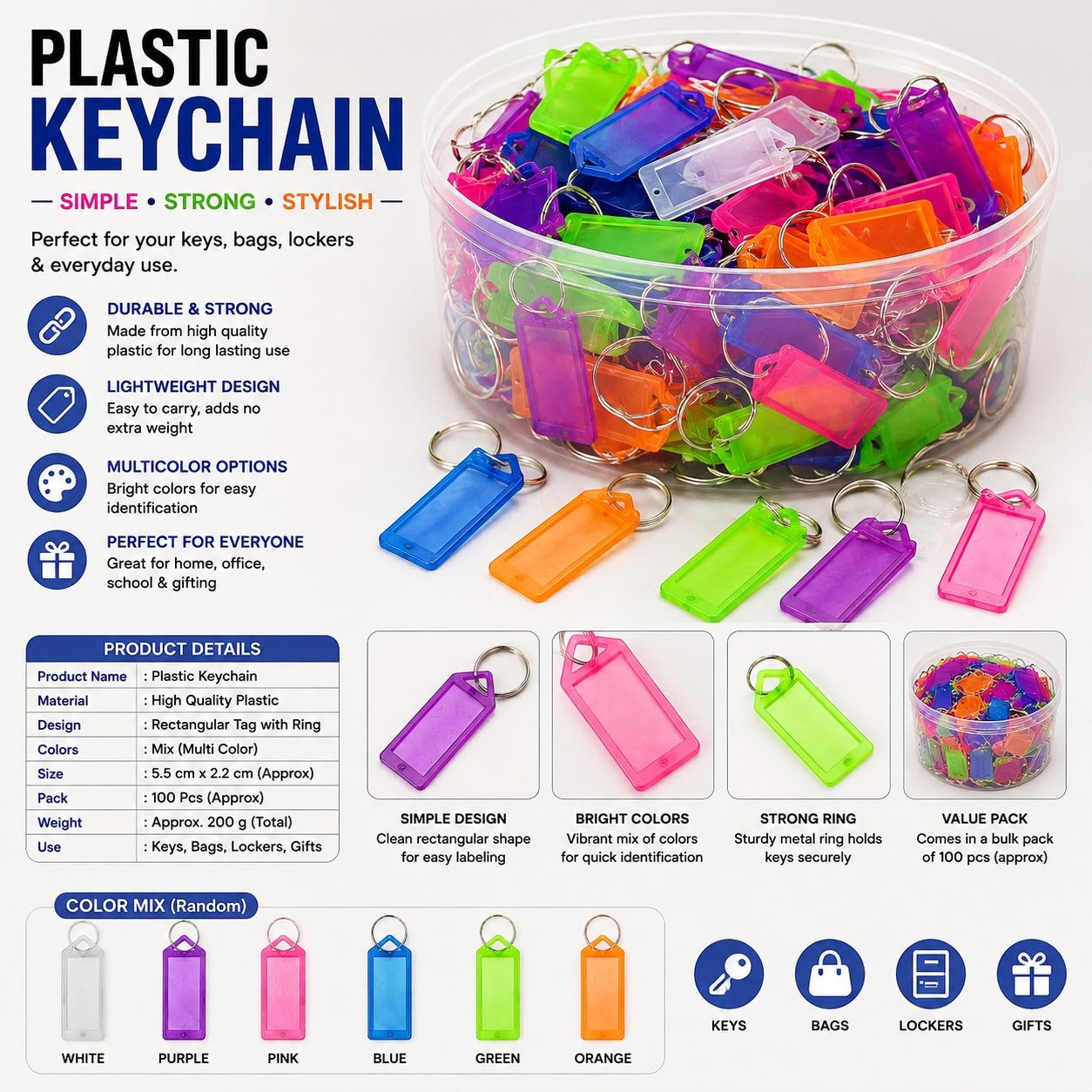 Plastic Keychain Normal E6