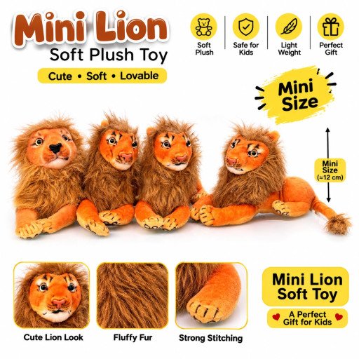 Mini Lion Soft Plush Toy