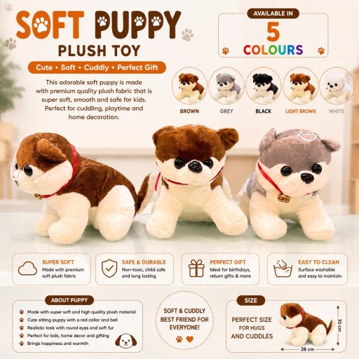 Soft Puppy Plush Toy
